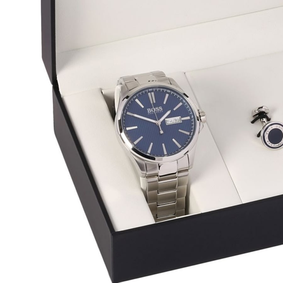 Alternative Image for ProductBOSS HUGO BOSS Watch Cufflinks Gift Set Silver2