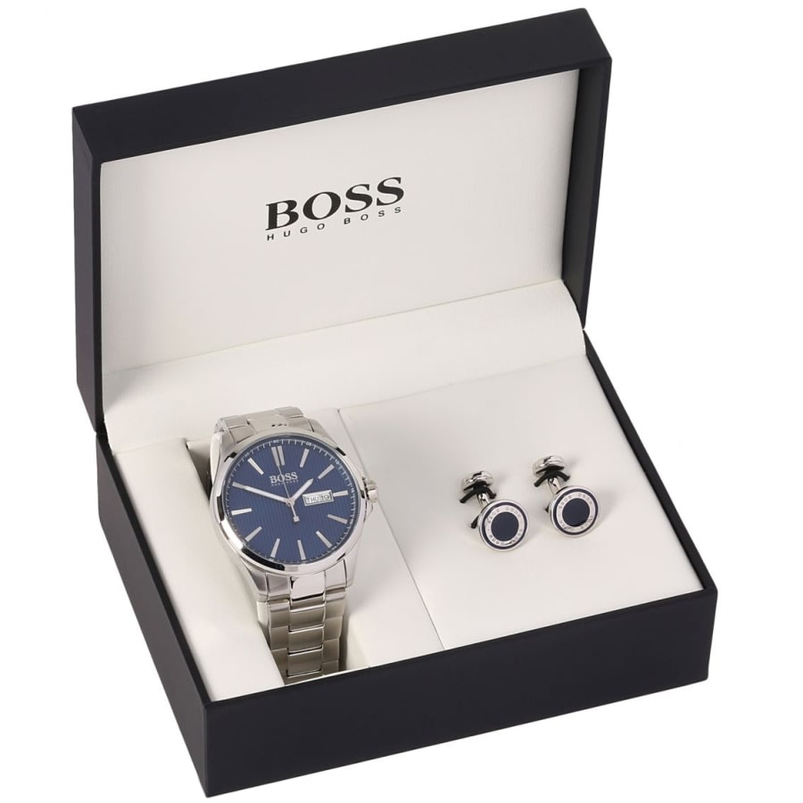 Alternative Image for ProductBOSS HUGO BOSS Watch Cufflinks Gift Set Silver1