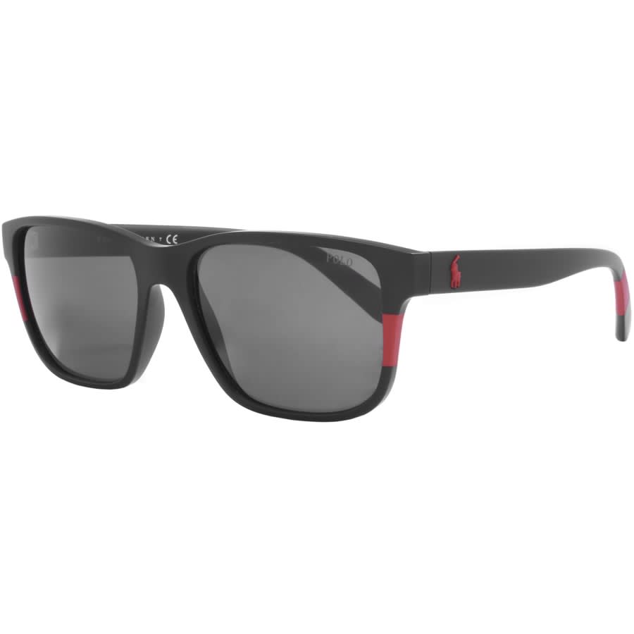 Alternative Image for ProductRalph Lauren Polo Player Sunglasses Black1
