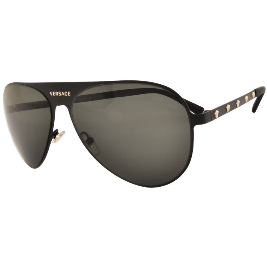 Alternative Image for ProductVersace Medusina Pilot Sunglasses Black1