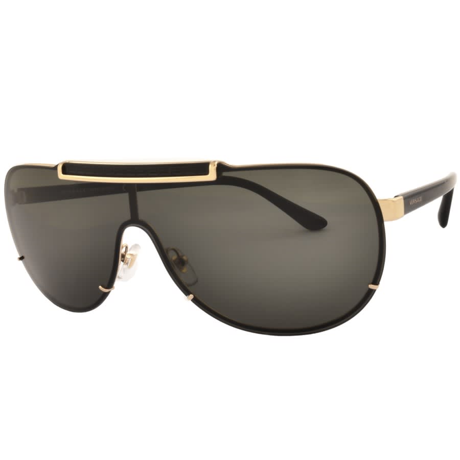 Versace 2140 Visor Sunglasses Black | Mainline Menswear