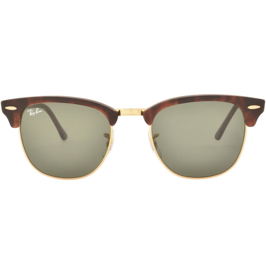 Ray Ban Clubmaster Sunglasses Brown | Mainline Menswear