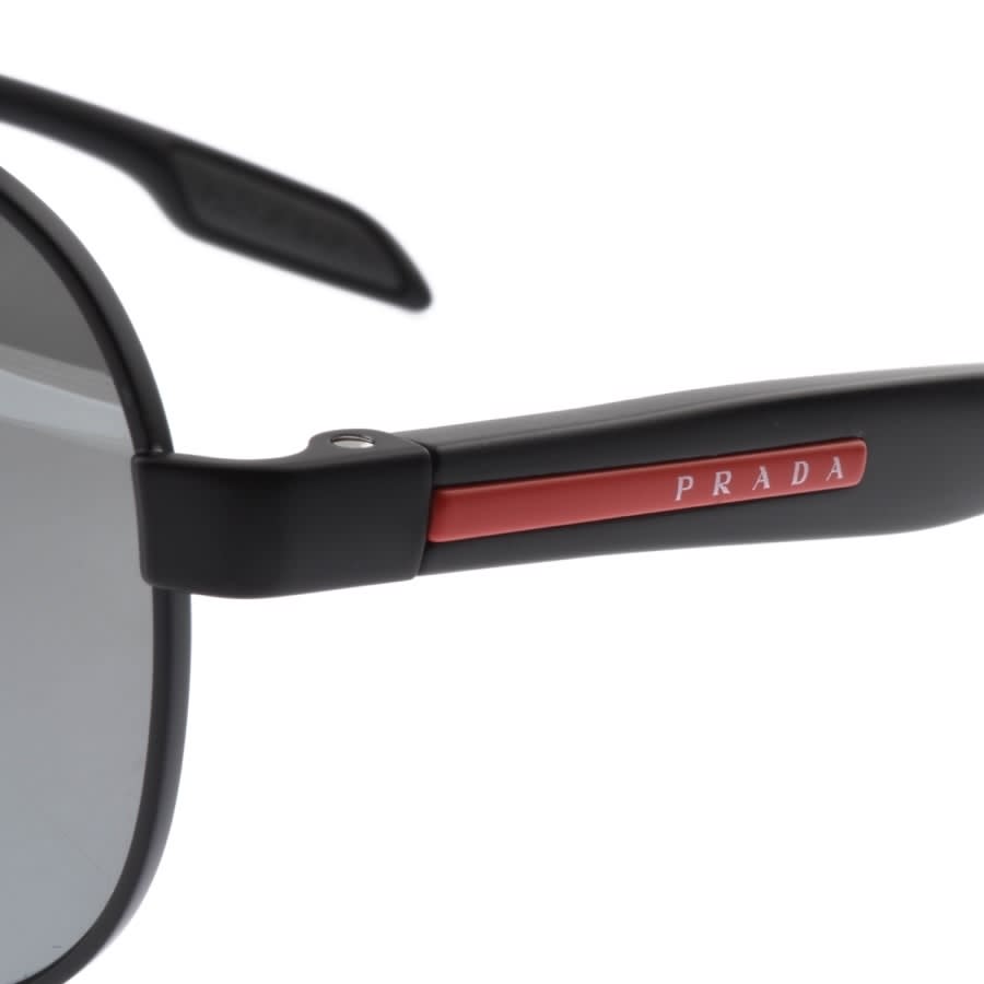 Alternative Image for ProductPrada Linea Rossa Aviator Sunglasses Black3