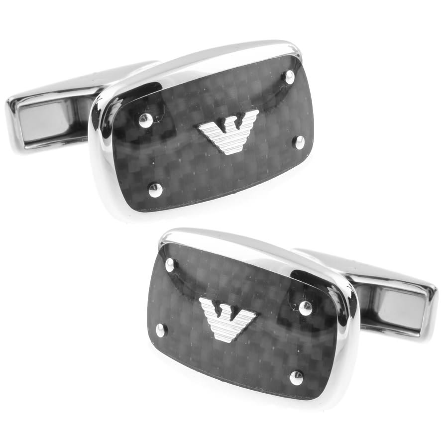 Alternative Image for ProductEmporio Armani EGS1599040 Logo Cufflinks Silver1