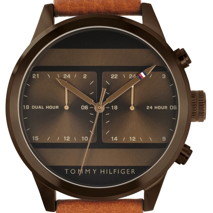 Alternative Image for ProductTommy Hilfiger Icon Dual Watch Brown2