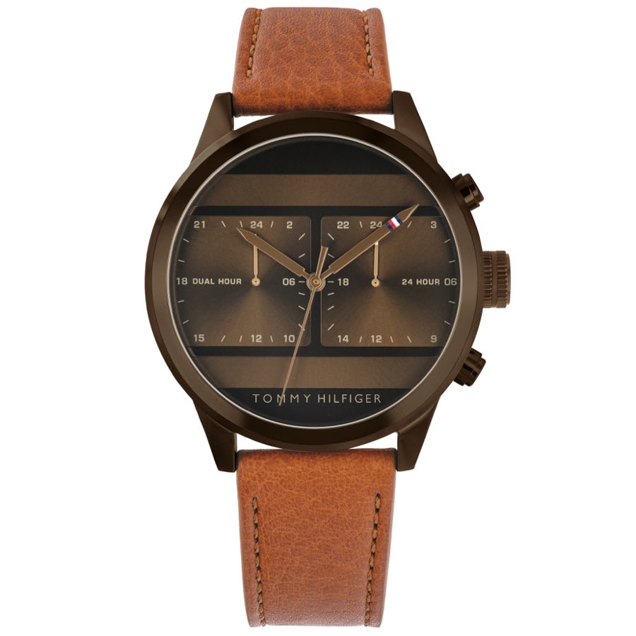 Alternative Image for ProductTommy Hilfiger Icon Dual Watch Brown1