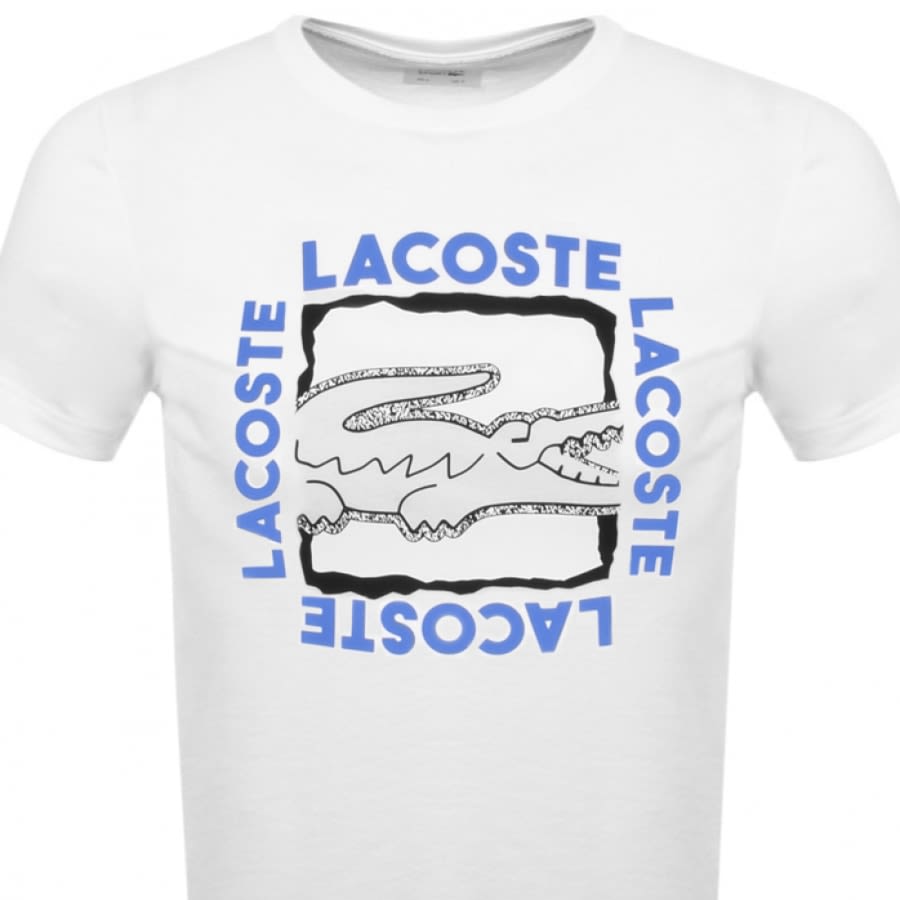 Alternative Image for ProductLacoste Sport Crew Neck Logo T Shirt White2