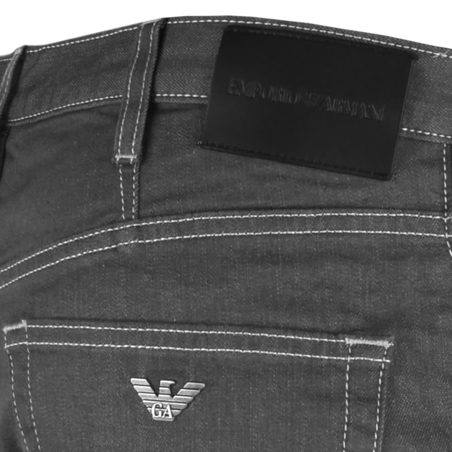 emporio armani j21 regular fit jeans grey