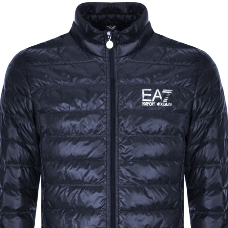 ea7 emporio armani quilted jacket blue