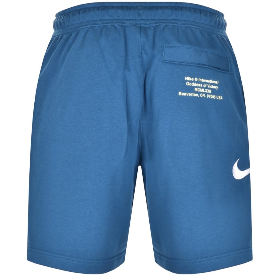 Nike Swoosh Logo Shorts Blue | Mainline Menswear