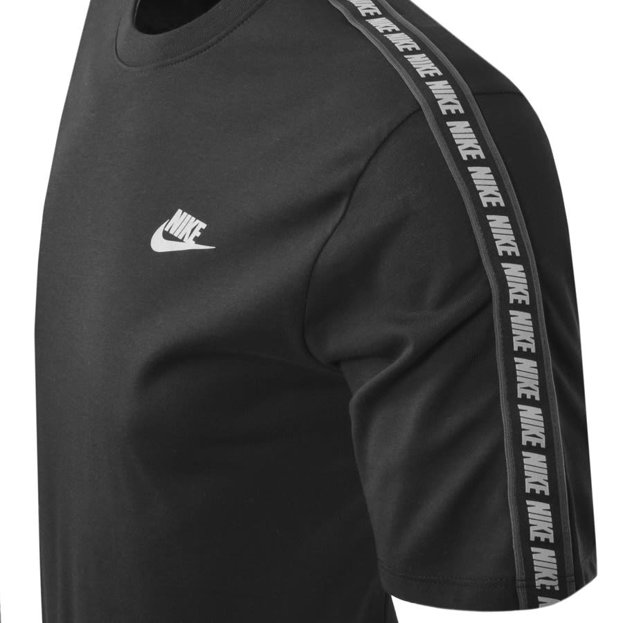 Nike Crew Neck Repeat Logo T Shirt Black | Mainline Menswear