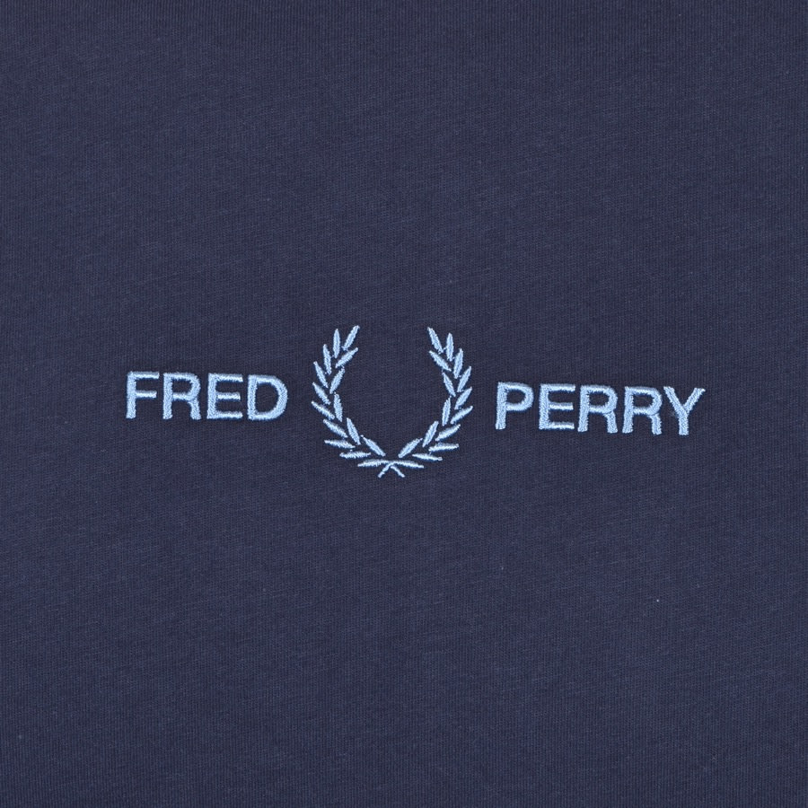 Fred Perry Logo T Shirt Navy | Mainline Menswear