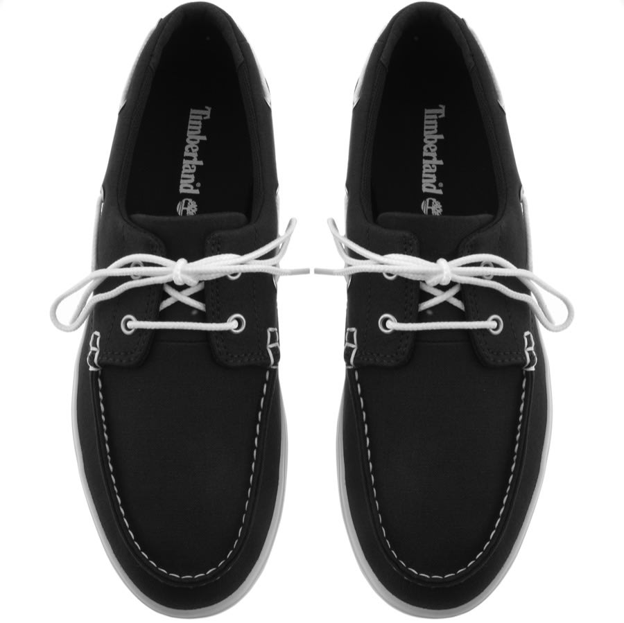 timberland boat shoes black