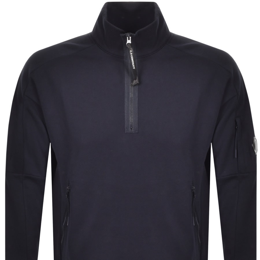 CP Company Half Zip Sweatshirt Navy | Mainline Menswear