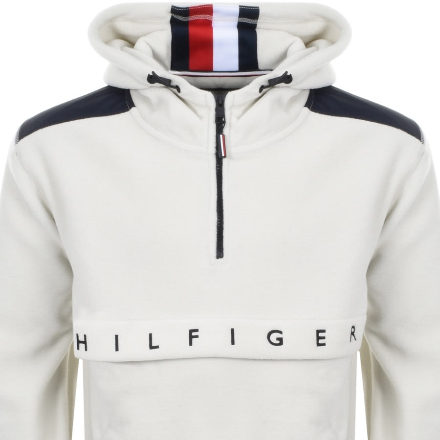 Tommy Hilfiger Polar Fleece Pullover Jacket Cream | Mainline Menswear