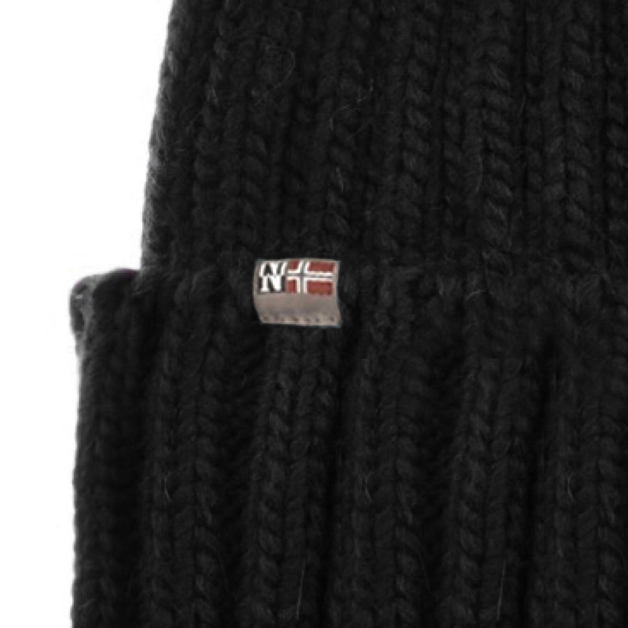 napapijri semiury bobble hat black