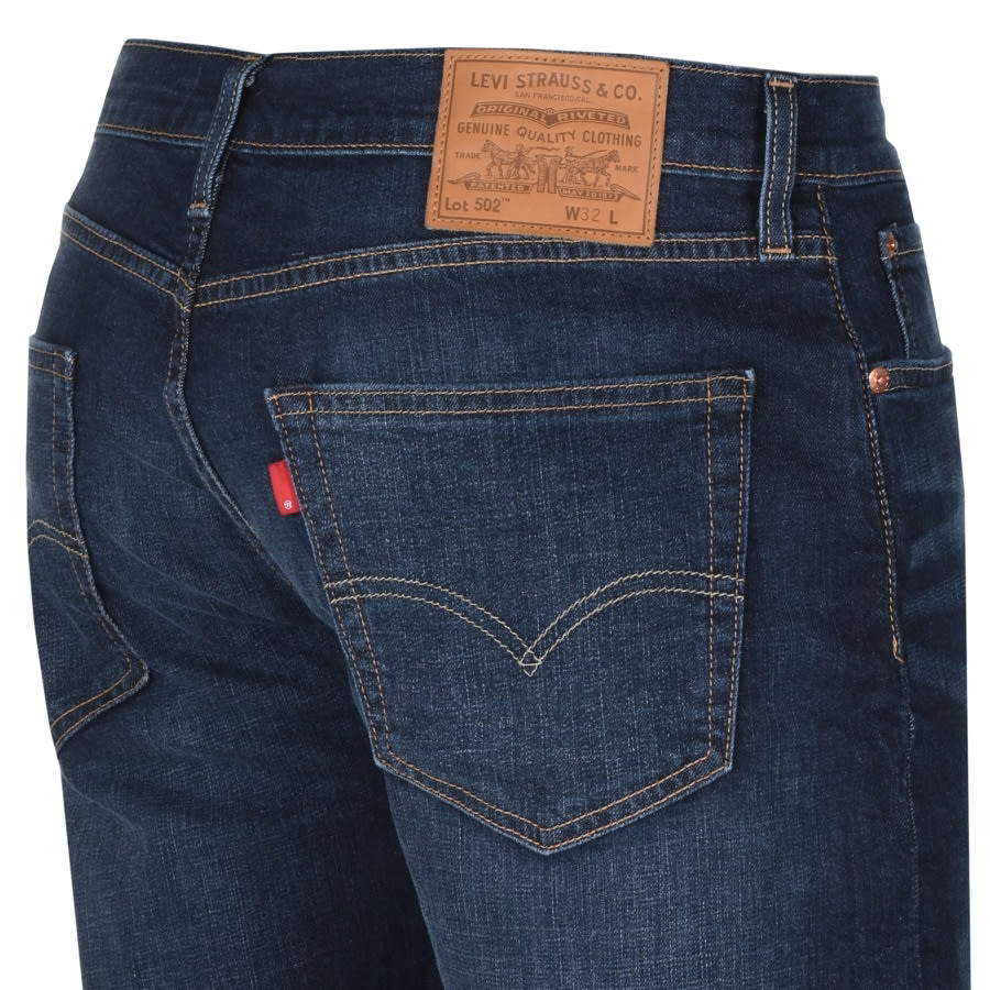 Levis 502 Regular Tapered Denim Shorts Blue | Mainline Menswear