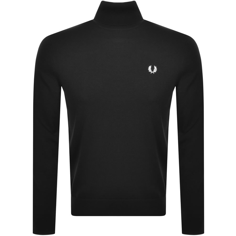 black and white fred perry jumper