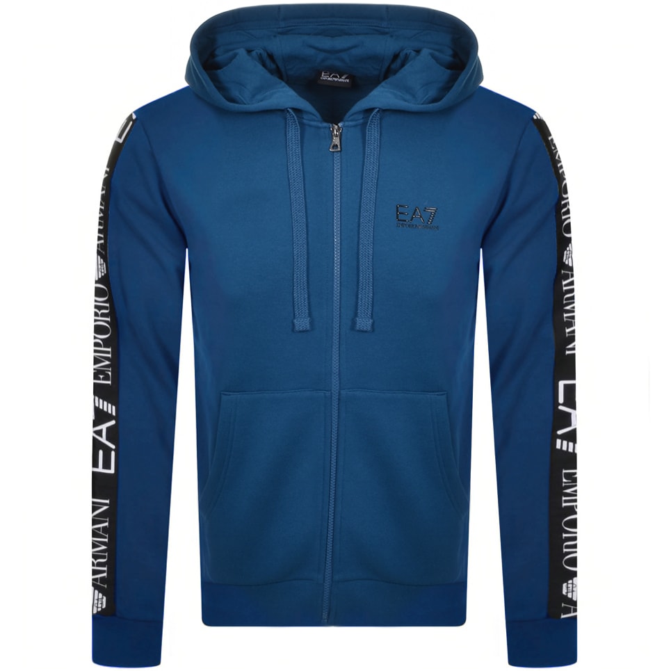 blue armani hoodie