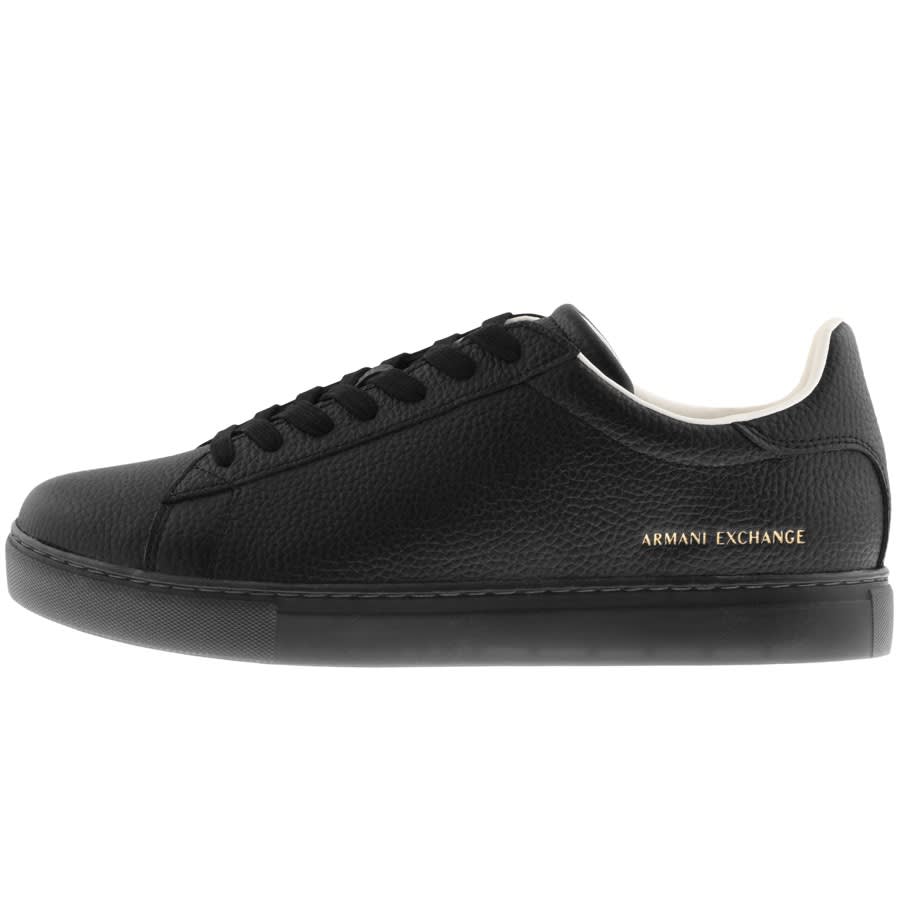 armani exchange shoes black