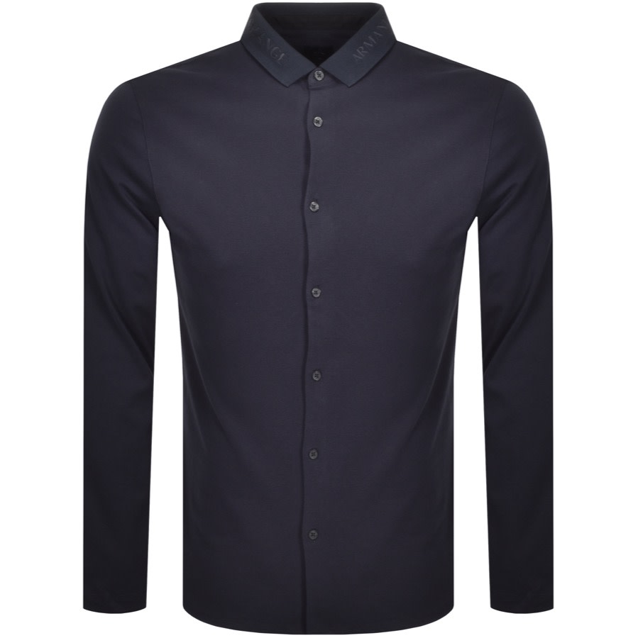 armani exchange long sleeve polo