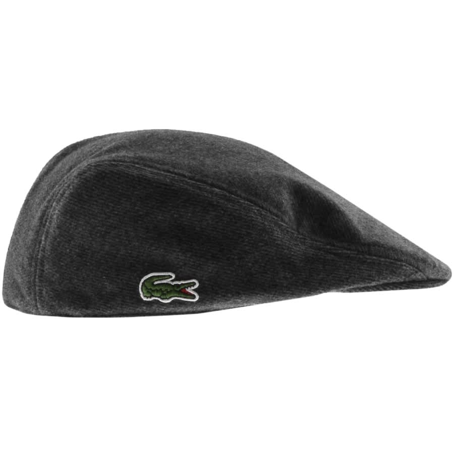 lacoste flat cap white