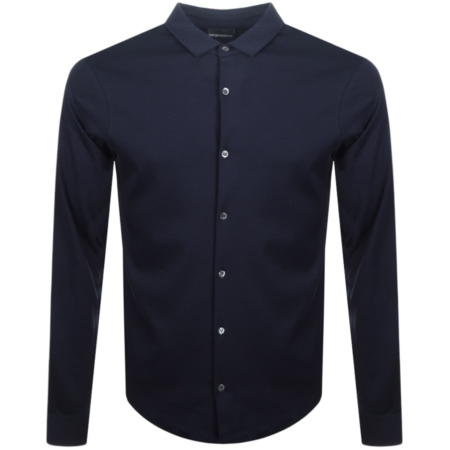 emporio armani long sleeve polo shirt