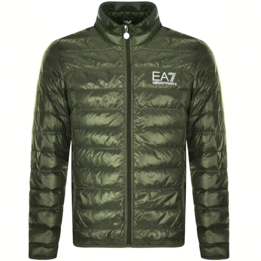 green ea7 coat
