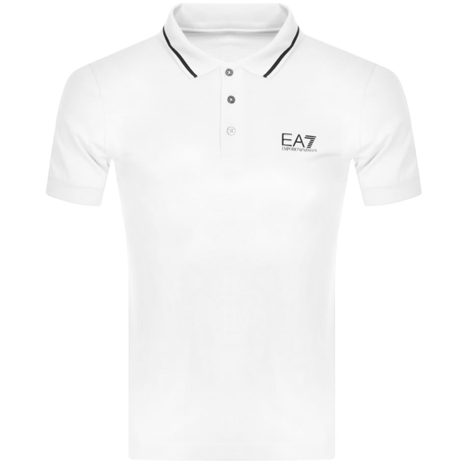 emporio armani tipped polo shirt