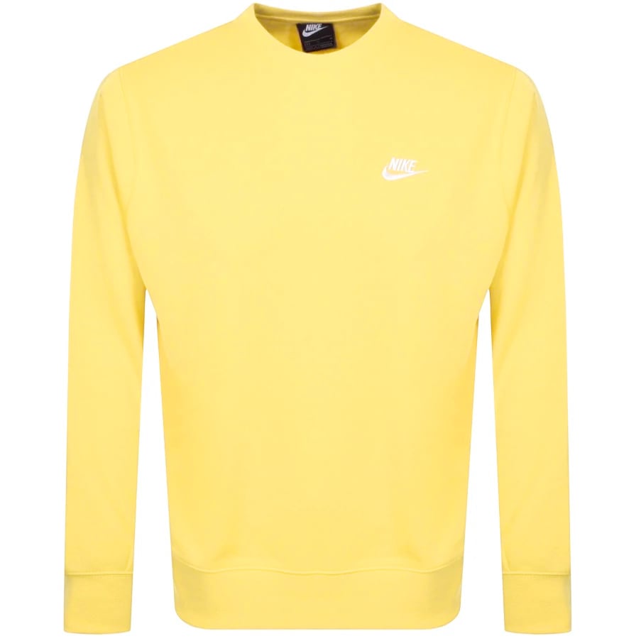 yellow nike crew neck
