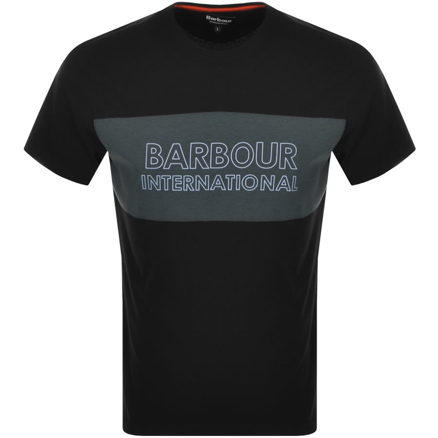 barbour international black t shirt