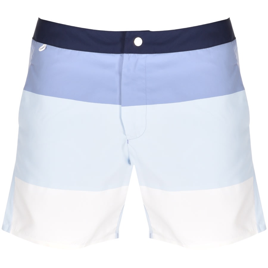 lacoste logo swim shorts
