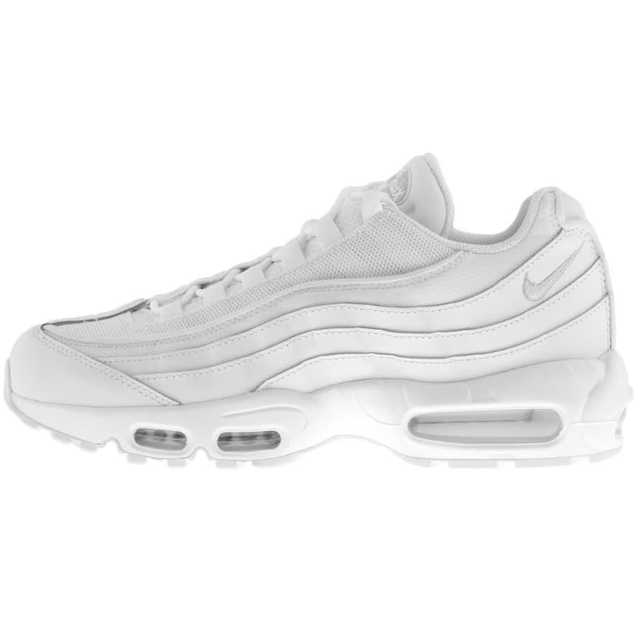 nike air max 95 trainers in all white