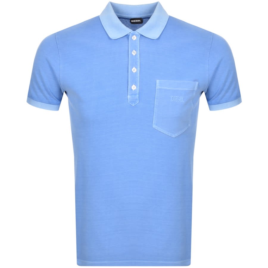 Diesel Kal Polo T Shirt Blue Mainline Menswear United States