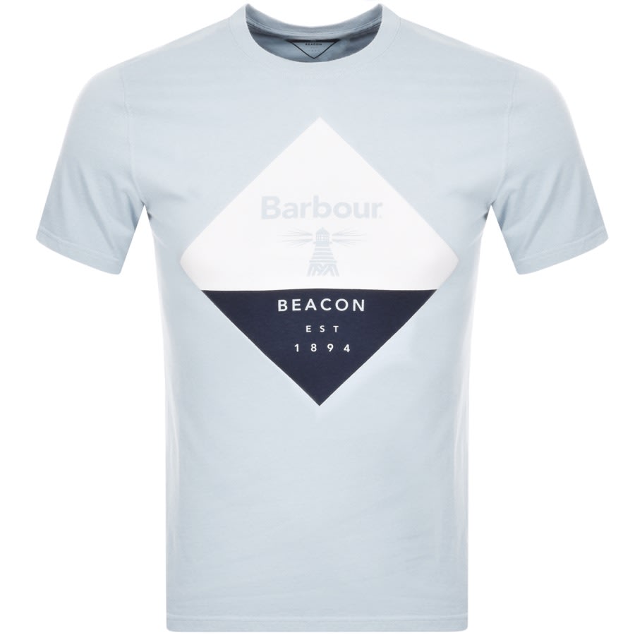 Barbour Beacon Diamond T Shirt Blue Mainline Menswear United States
