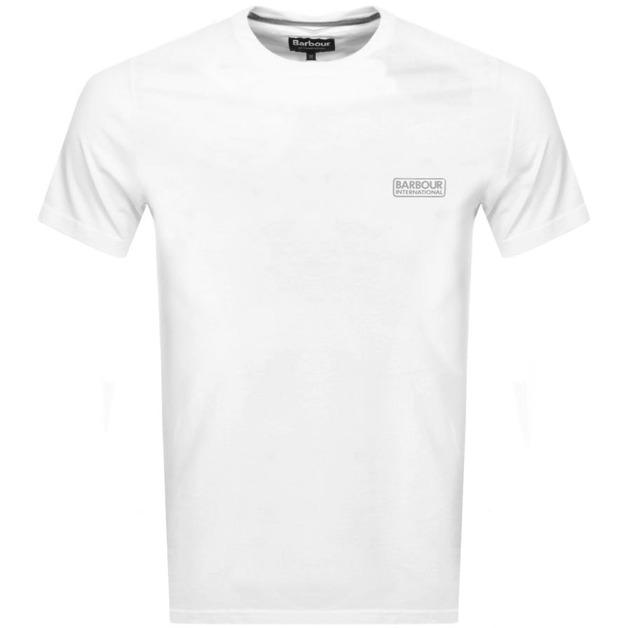 barbour international white t shirt
