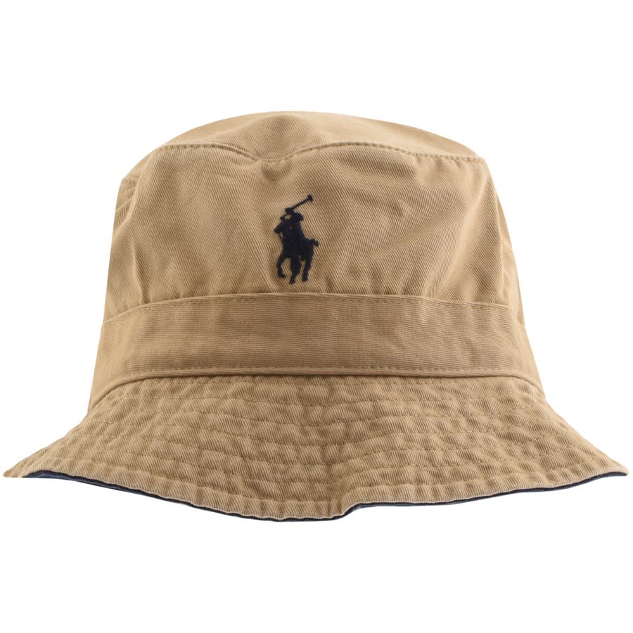 Ralph Lauren Polo Bucket Hat Brown | Mainline Menswear