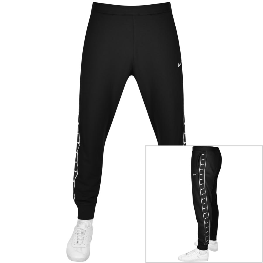 nike jogging bottoms black