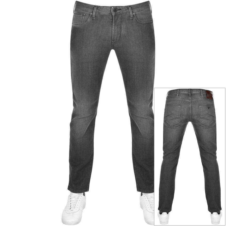 emporio armani j06 slim fit jeans grey