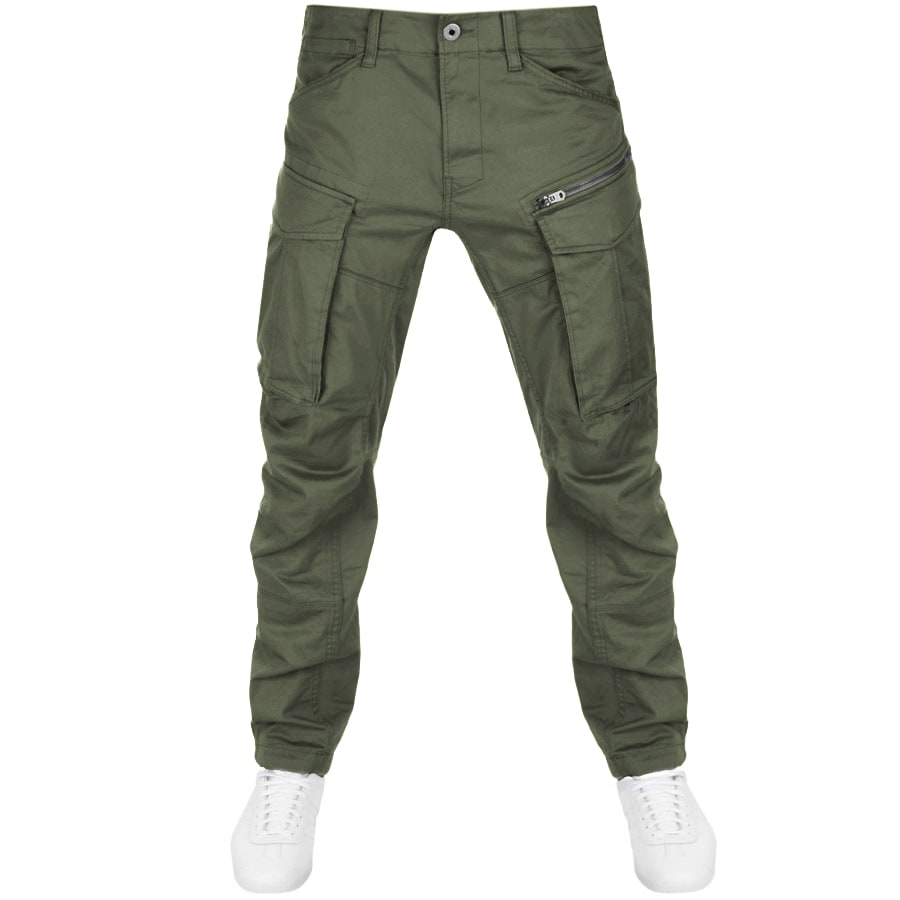 g star raw cargo pants green