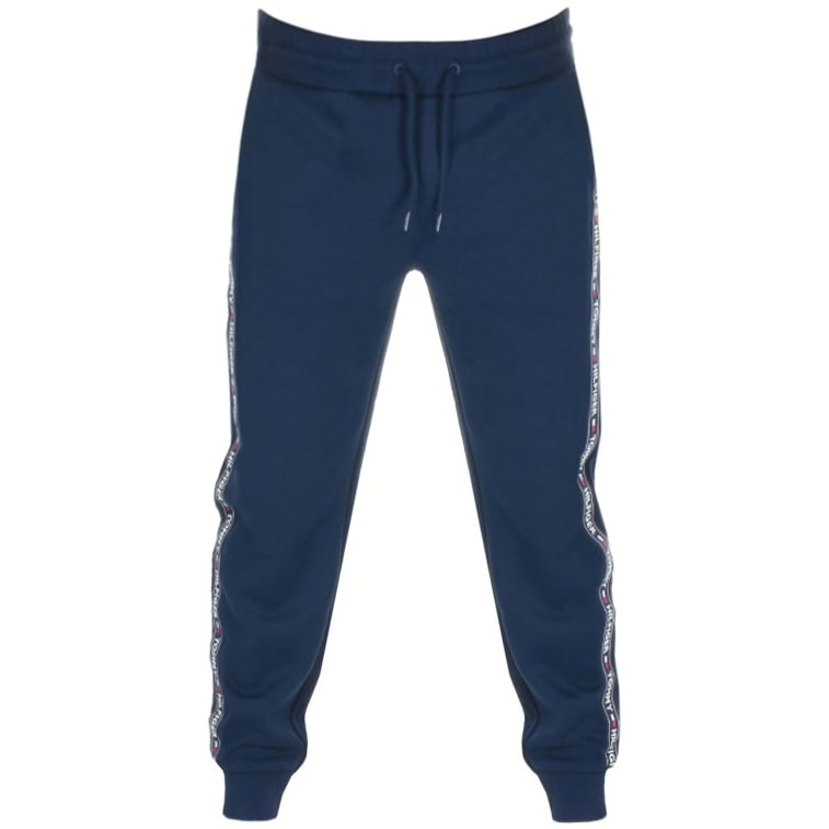 tommy hilfiger logo jogging bottoms grey