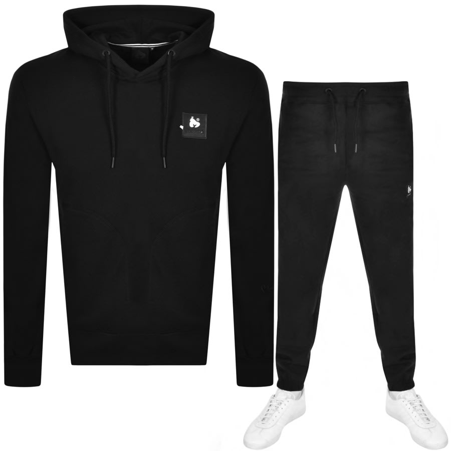 Money Crew Neck Logo Tracksuit Black | Mainline Menswear