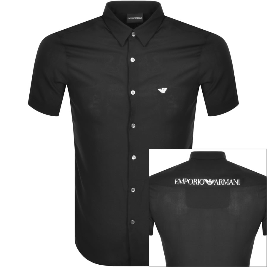 mens armani short sleeve shirts