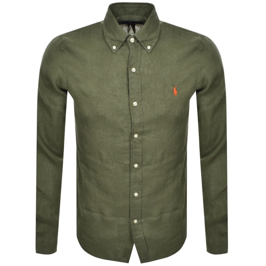 ralph lauren slim fit long sleeve shirt