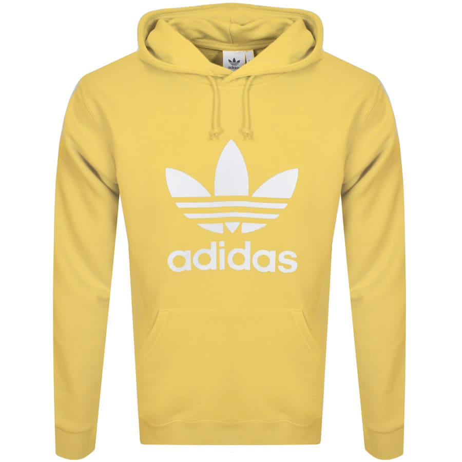 adidas tnt trefoil yellow hoodie