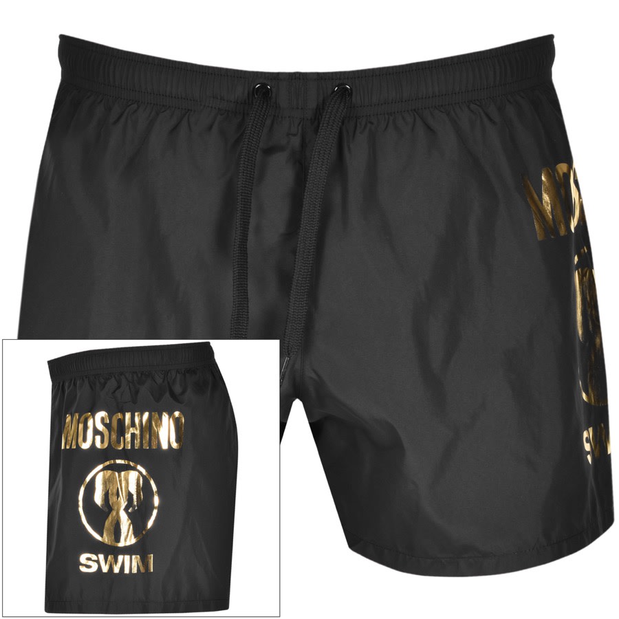 moschino swim shorts black
