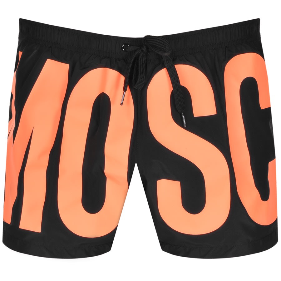 black moschino swim shorts