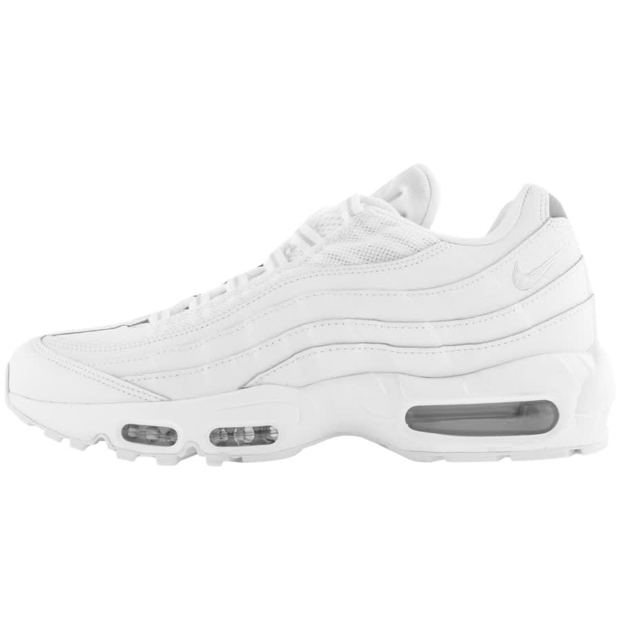 white nike air max 95 trainers