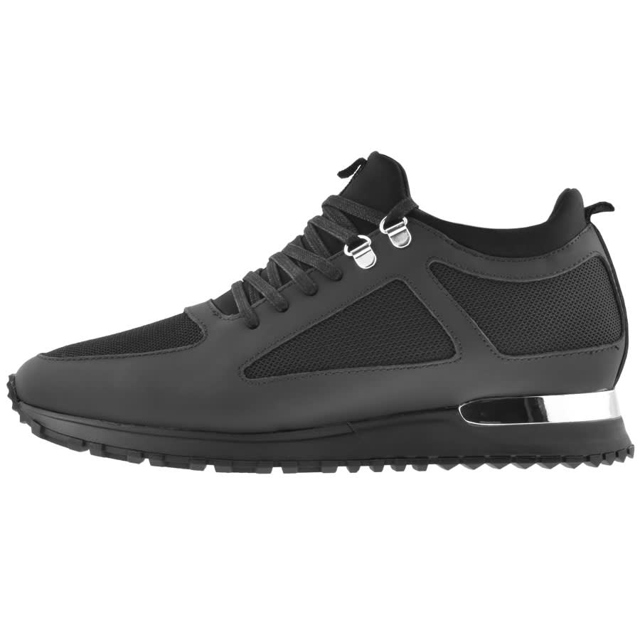 mallet diver leather and mesh trainers
