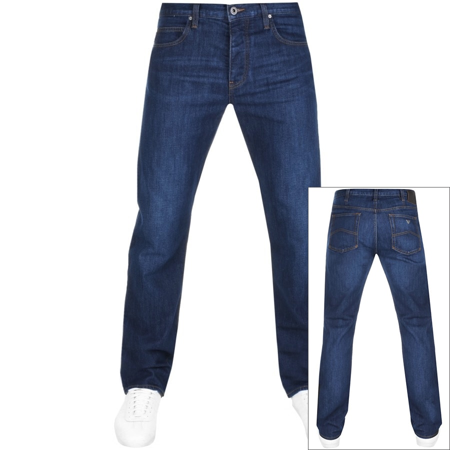 armani jeans j21 regular fit light wash jeans
